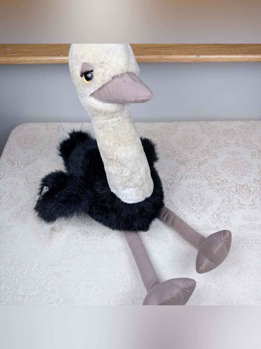 Vintage Heartline Posh Pets Plush Ostrich, Oliver, 1980’s, 30”